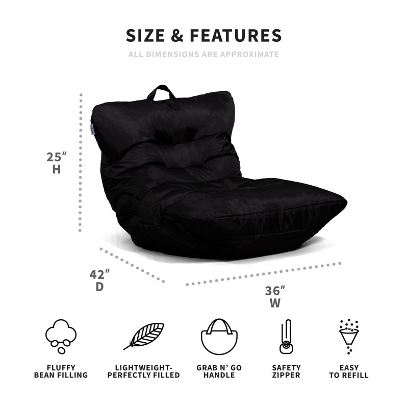 Comfort Research Big Joe Roma Bean Bag Lounger & Reviews Wayfair